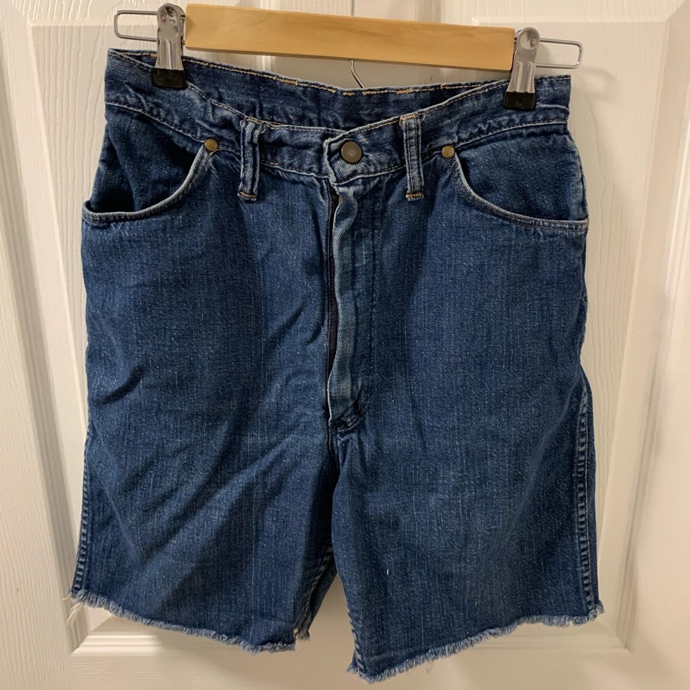 Hi-Rise Cut-Off Wrangler Jean Shorts